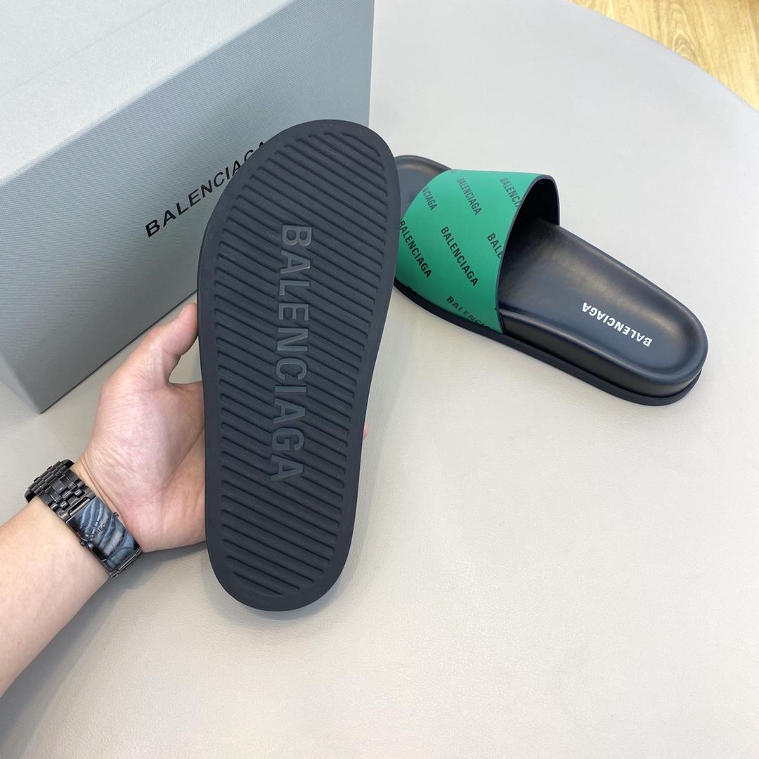 Balenciaga Logo Slide Sandal  - 