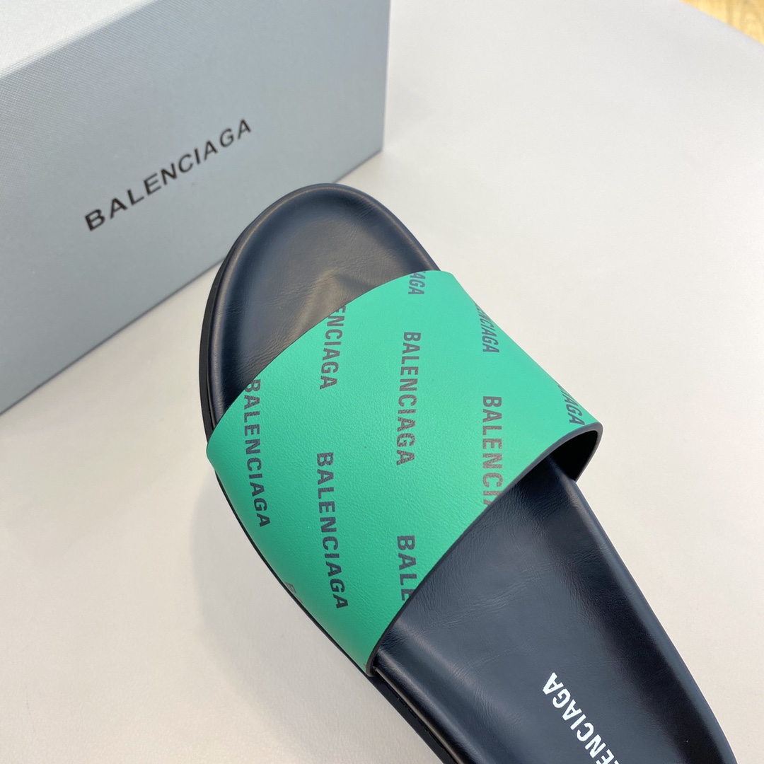Balenciaga Logo Slide Sandal  - 