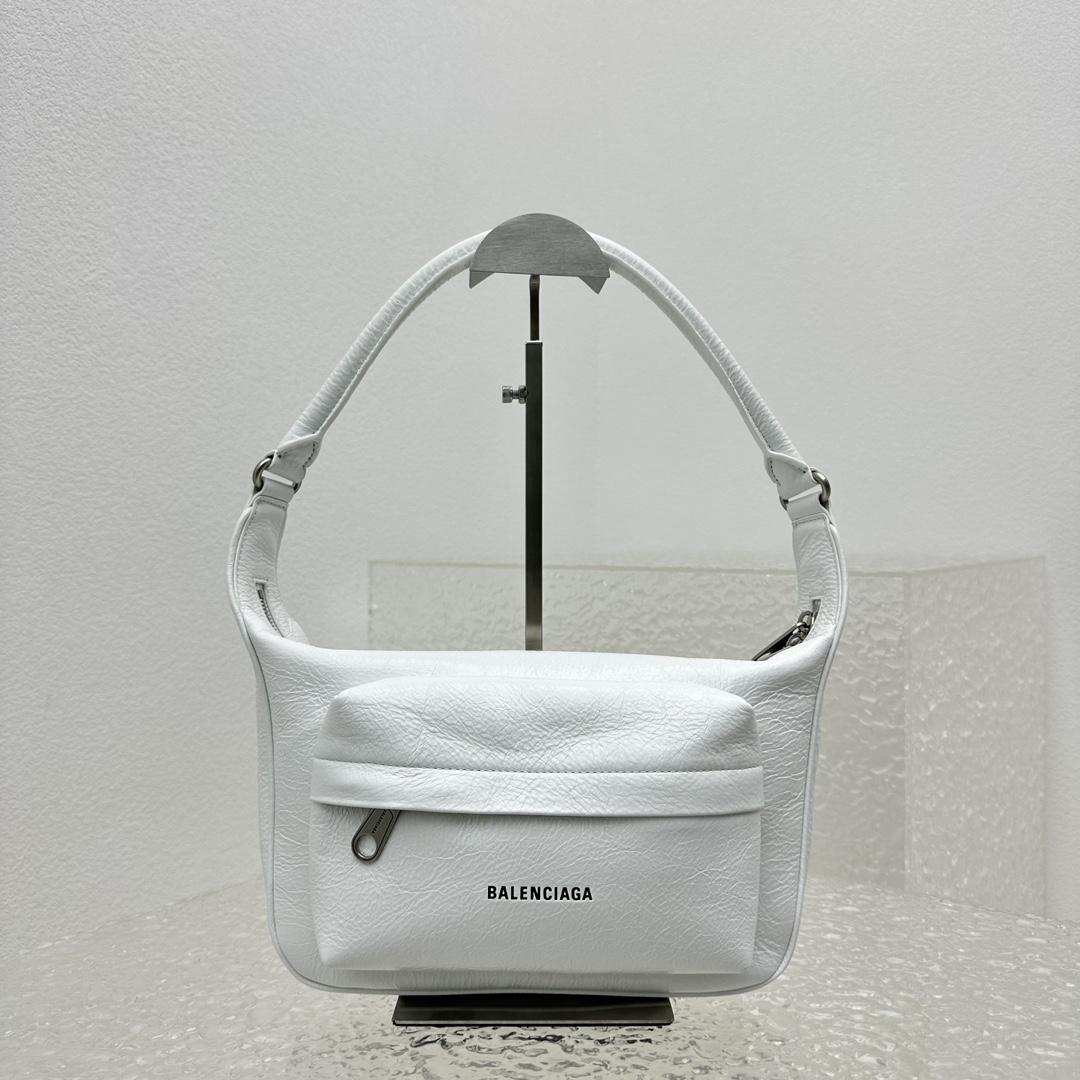 Balenciaga Raver Medium Bag With Handle In White - DesignerGu