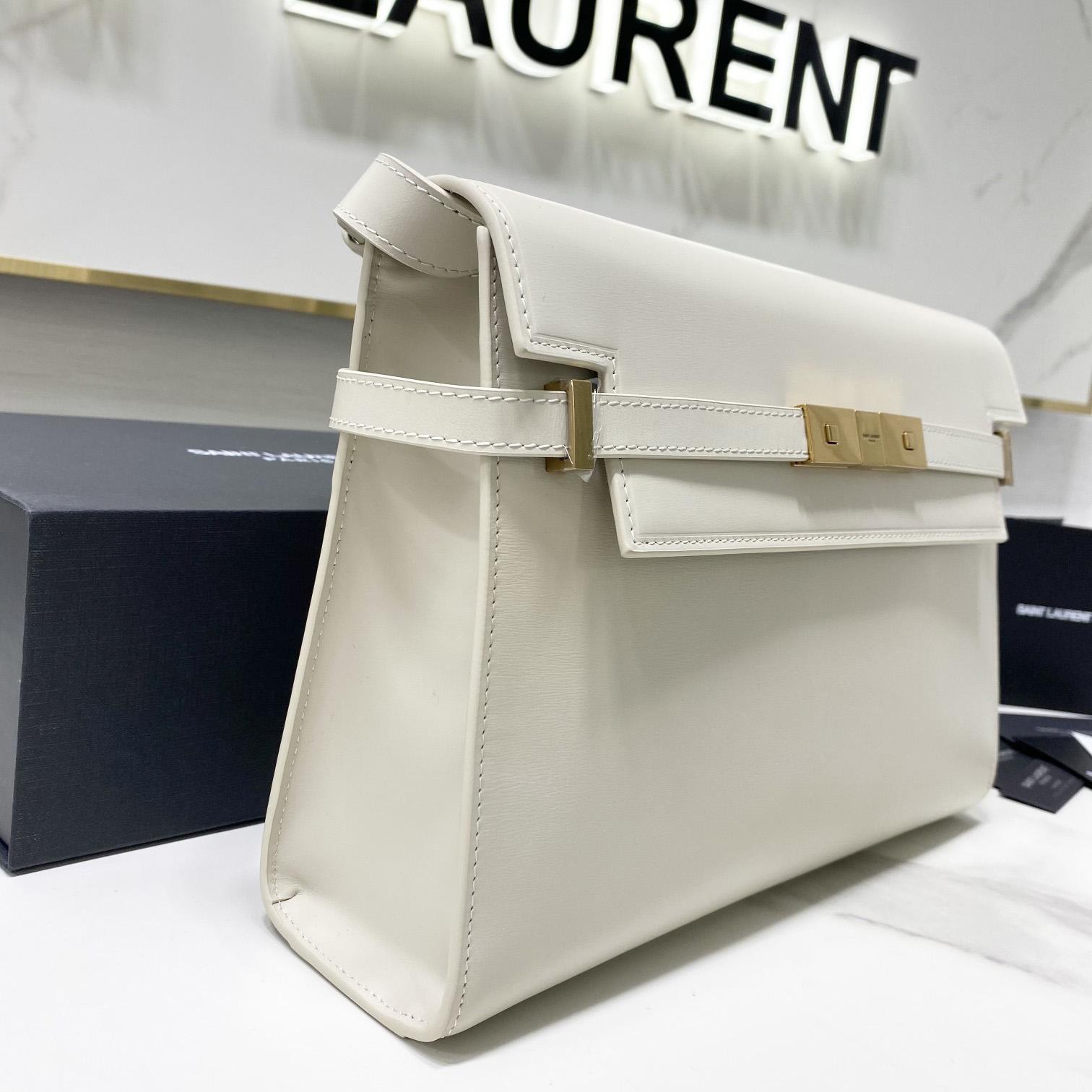 Saint Laurent Manhattan Shoulder Bag In Box Saint Laurent Leather - 