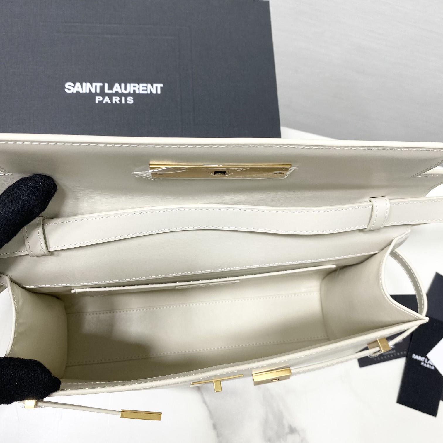 Saint Laurent Manhattan Shoulder Bag In Box Saint Laurent Leather - 