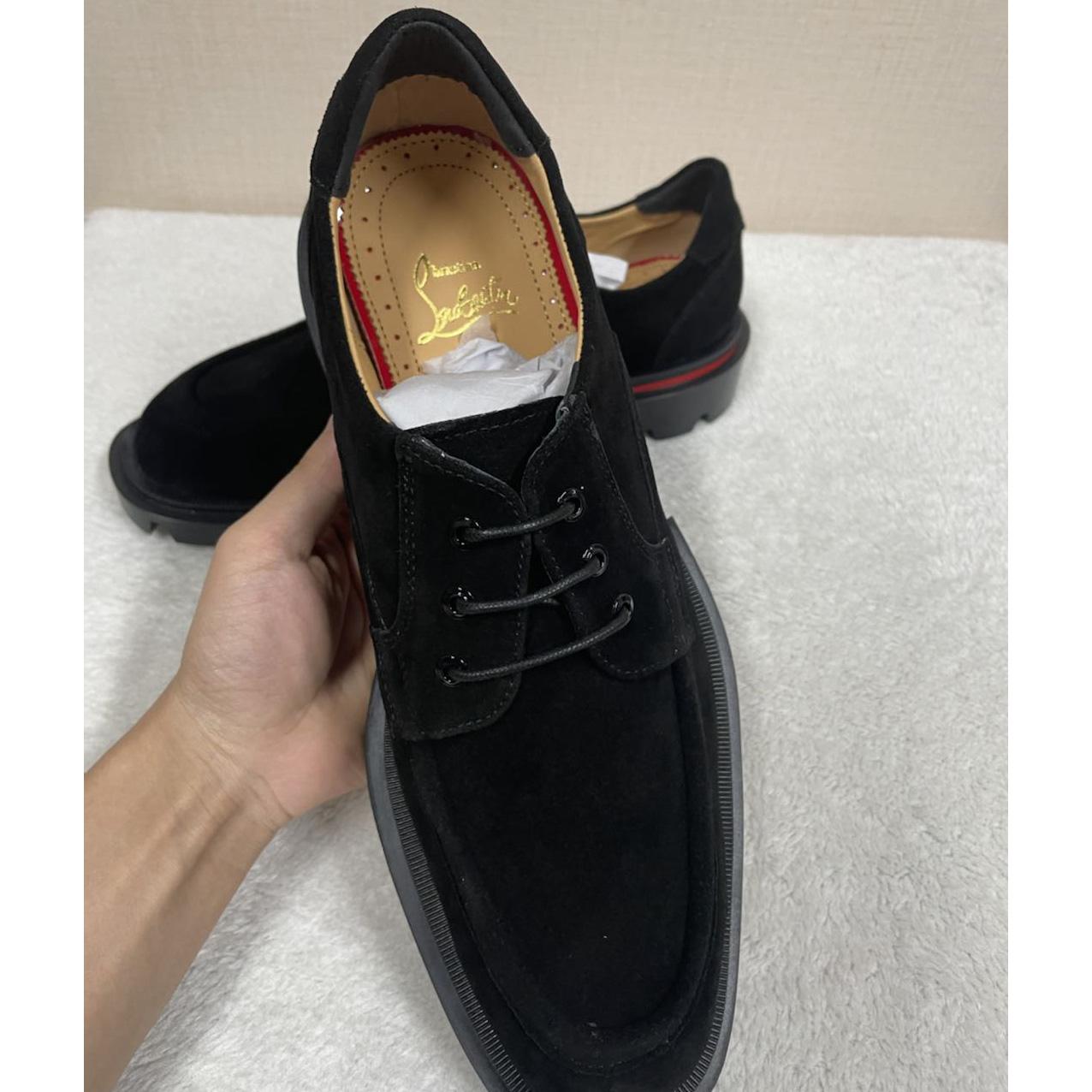 Christian Louboutin Our Georges L Loafers - Leather - Black - DesignerGu