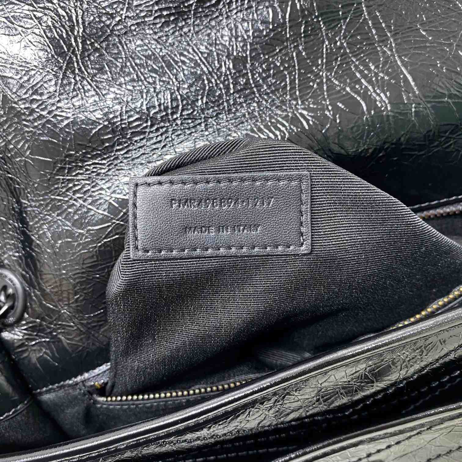 Saint Laurent Niki Medium Chain Bag In Crinkled Vintage Leather  - DesignerGu