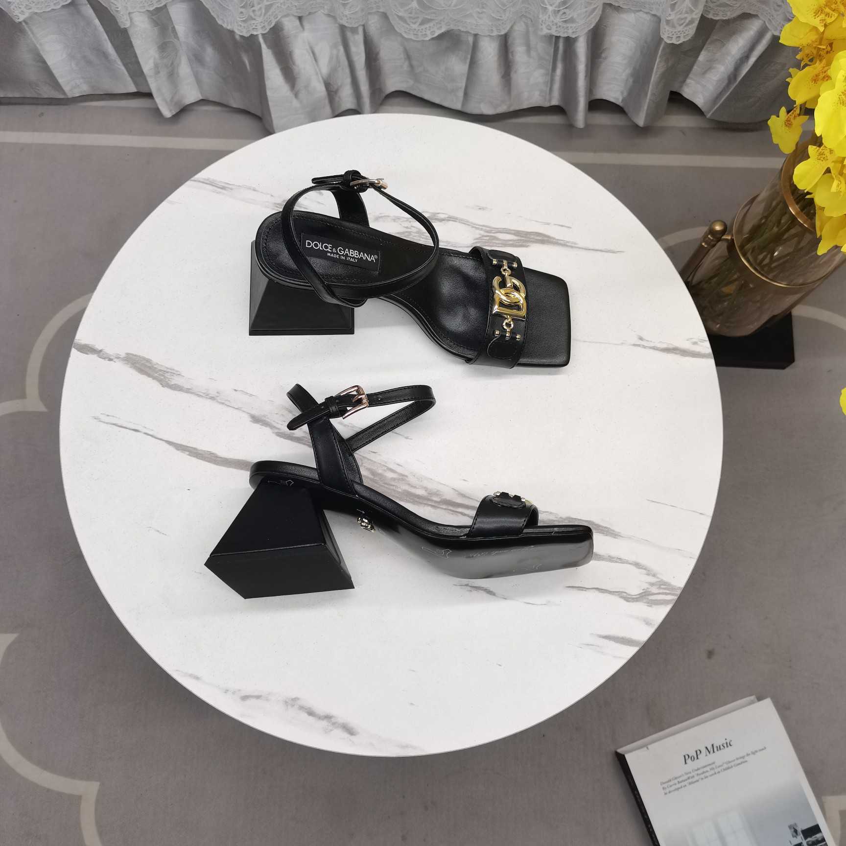 Dolce & Gabbana Nappa-look Fabric Sandals - 