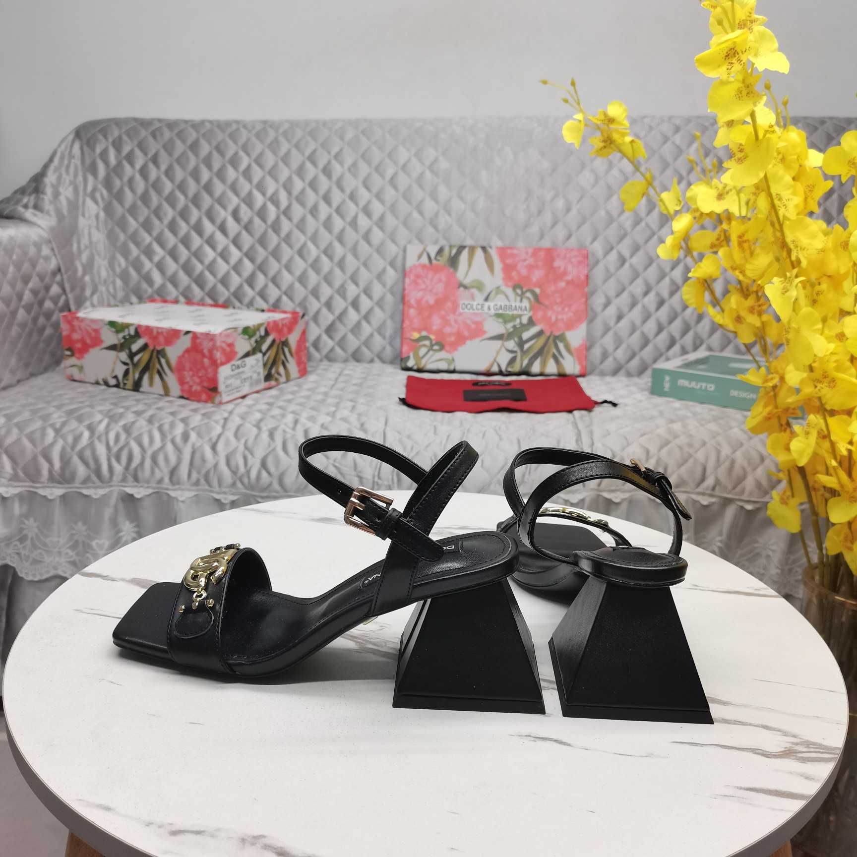 Dolce & Gabbana Nappa-look Fabric Sandals - 