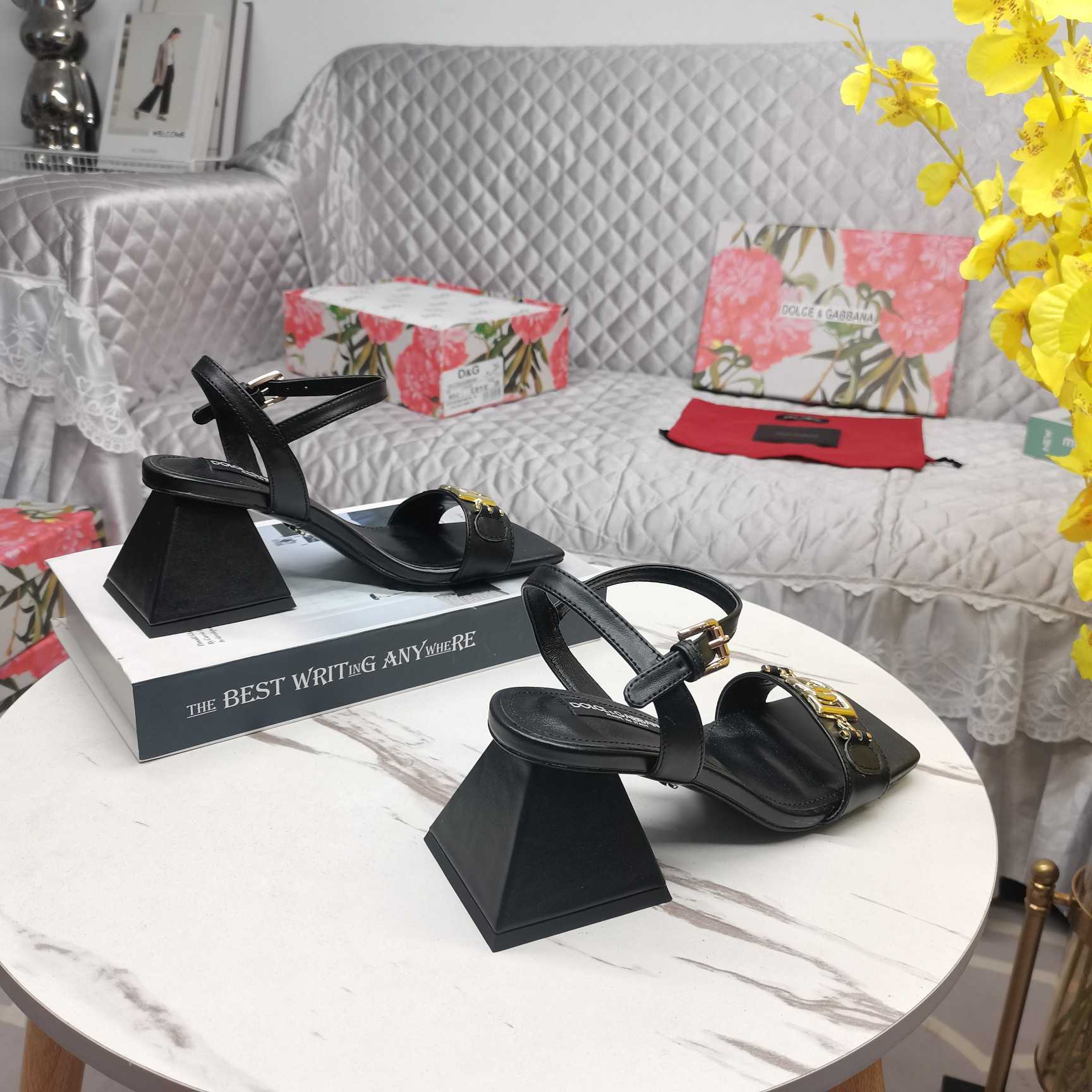 Dolce & Gabbana Nappa-look Fabric Sandals - 