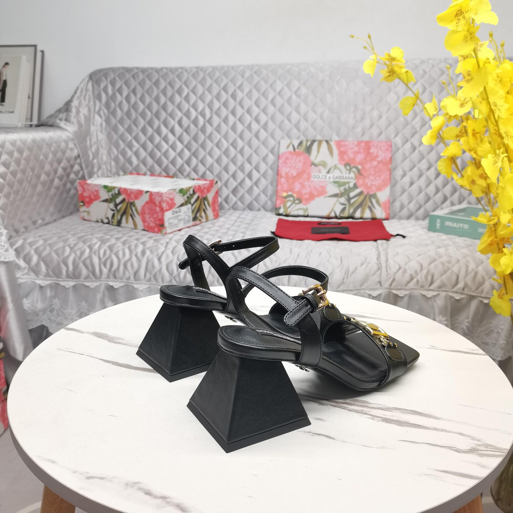 Dolce & Gabbana Nappa-look Fabric Sandals - 