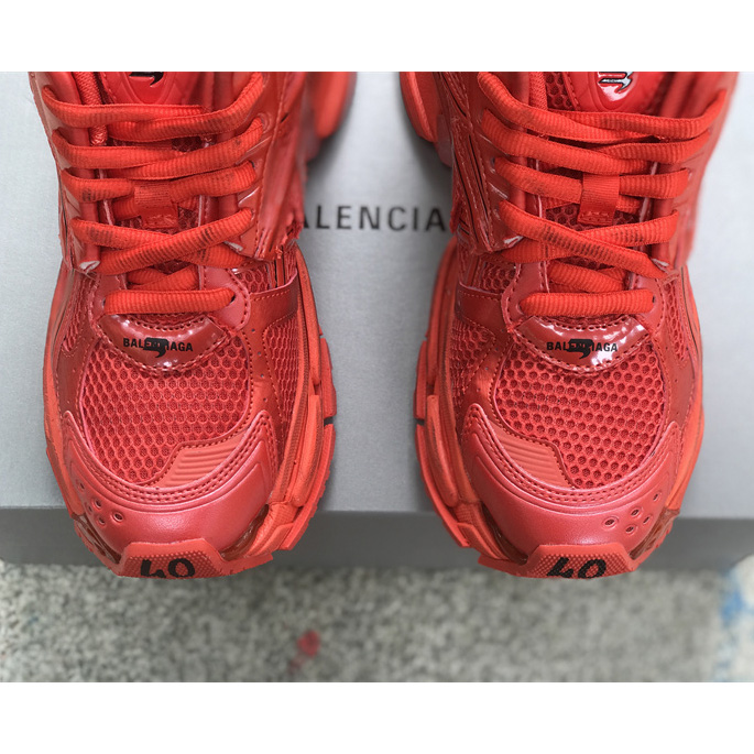 Balenciaga Runner Sneaker In Red - 