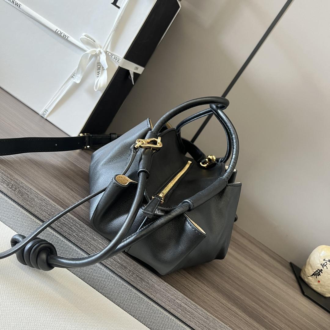 Loewe Small Paseo Bag In Shiny Nappa Calfskin - DesignerGu