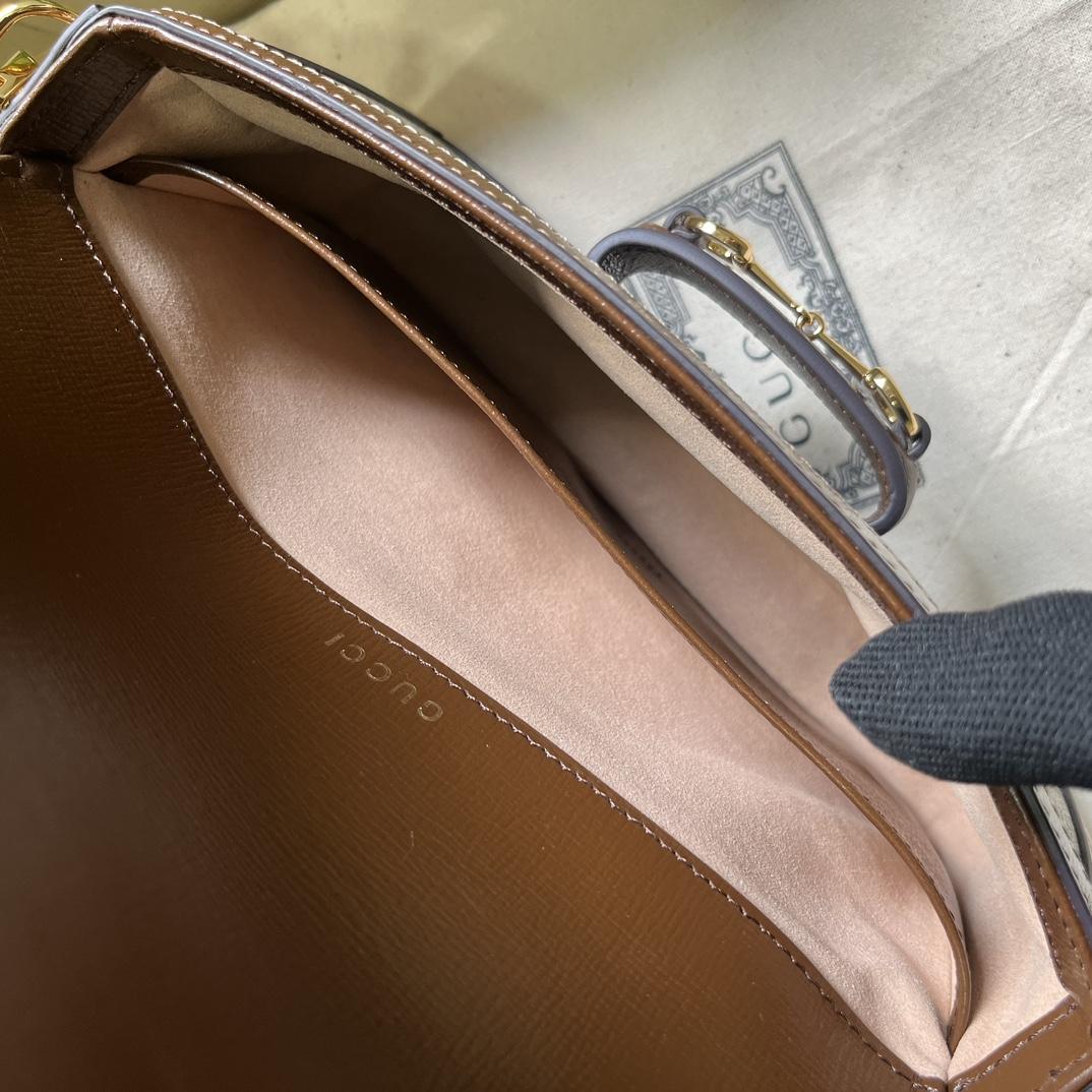Gucci Horsebit 1955 Mini Bag (21.5x 12.5x 3cm) - 