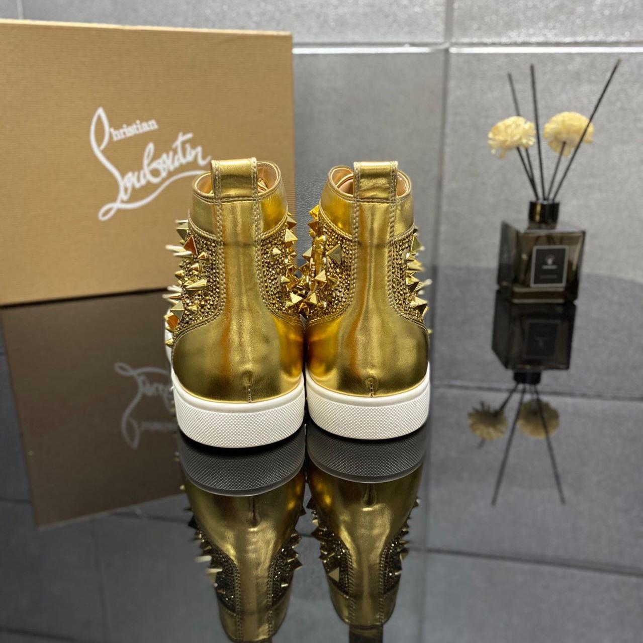 Christian Louboutin Full Diamond High-Top Sneakers - 