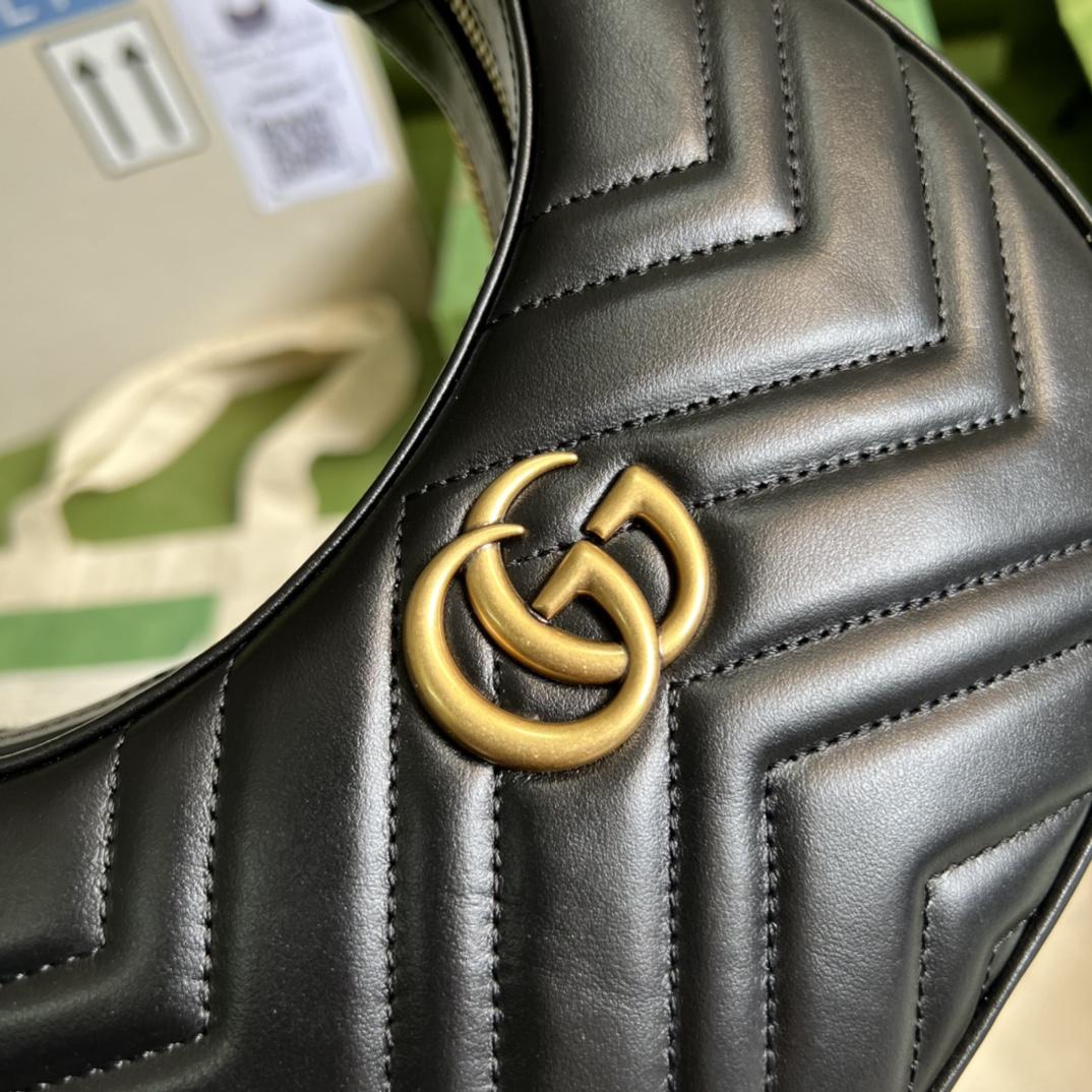 Gucci GG Marmont Half-Moon-Shaped Mini Bag(21.5-11-5cm) - 