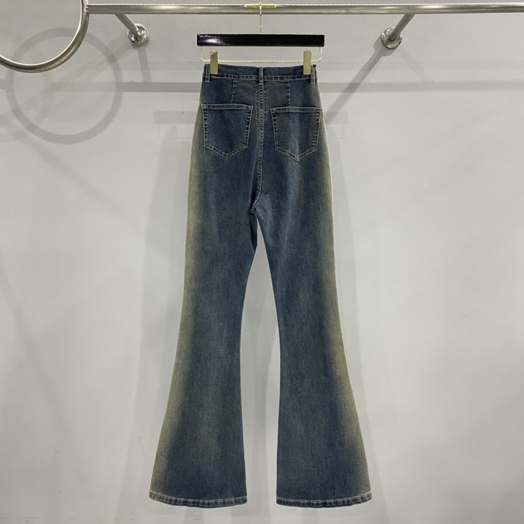Rick Owens Drkshdw Blue Bolan Bootcut Jeans - 