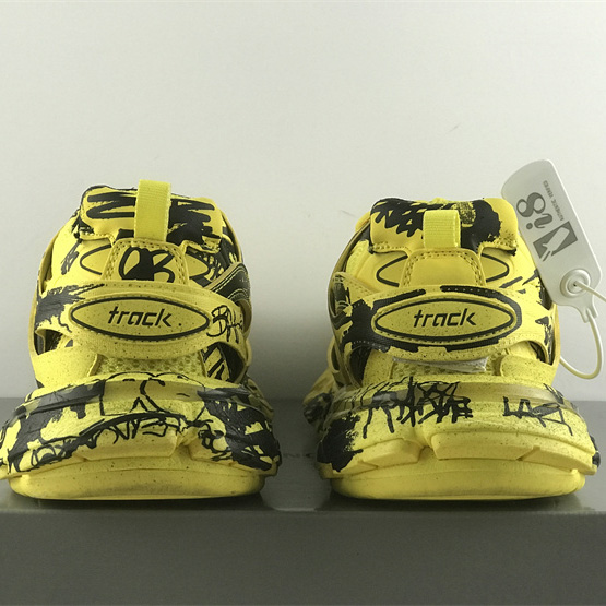 Balenciaga Track Graffiti Sneaker In Yellow - 