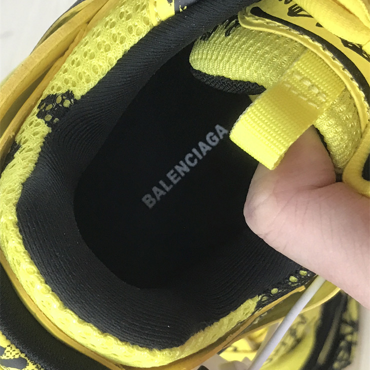 Balenciaga Track Graffiti Sneaker In Yellow - 