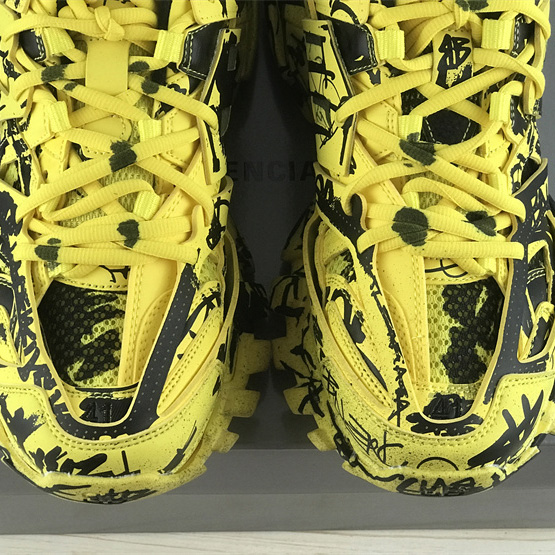 Balenciaga Track Graffiti Sneaker In Yellow - 