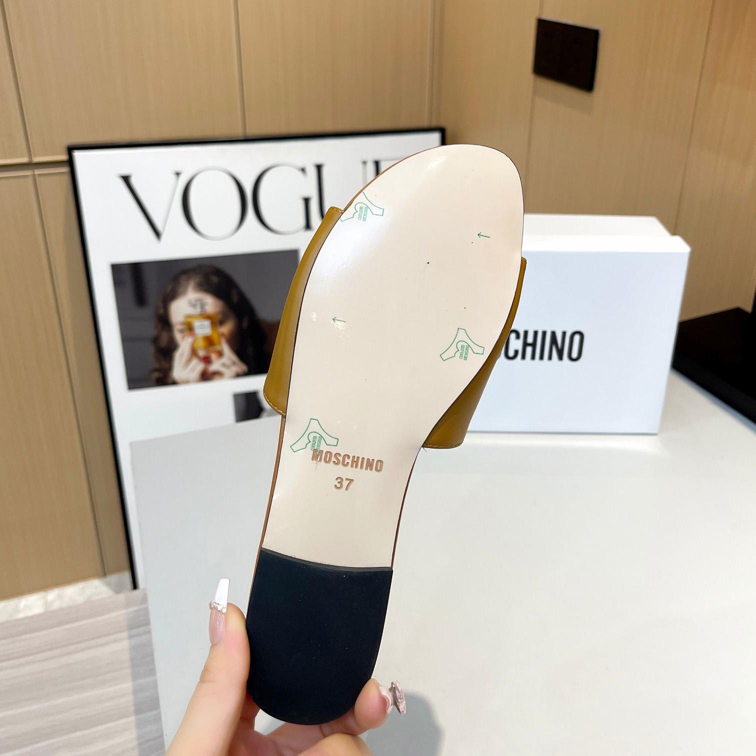 Moschino M Plaque Sandals - 