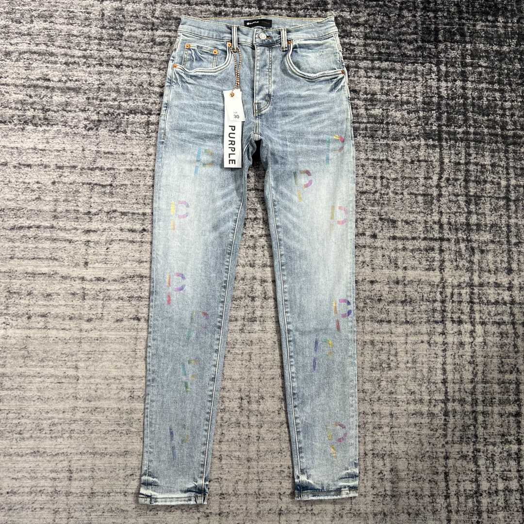 Purple-Brand Slim-Fit Jeans   202319 - DesignerGu