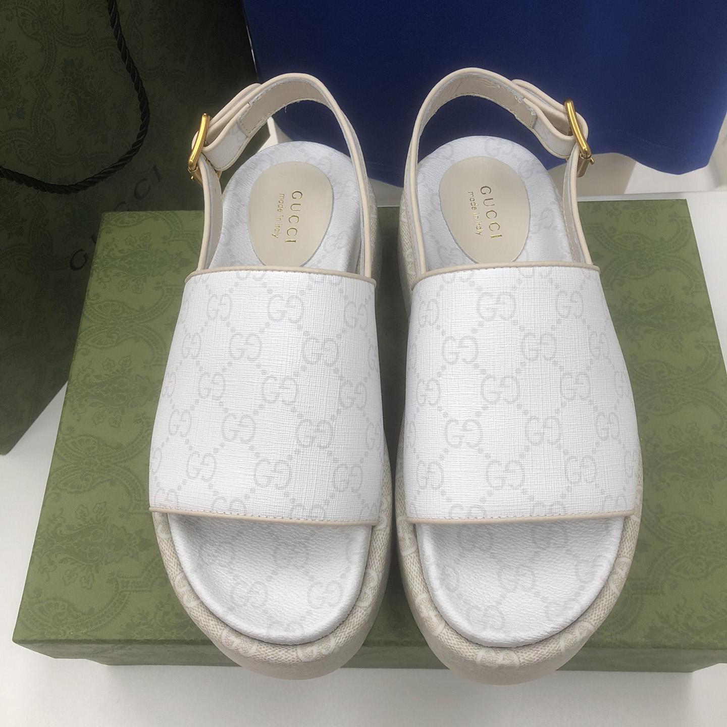 Gucci Women's Platform GG Sandal - 