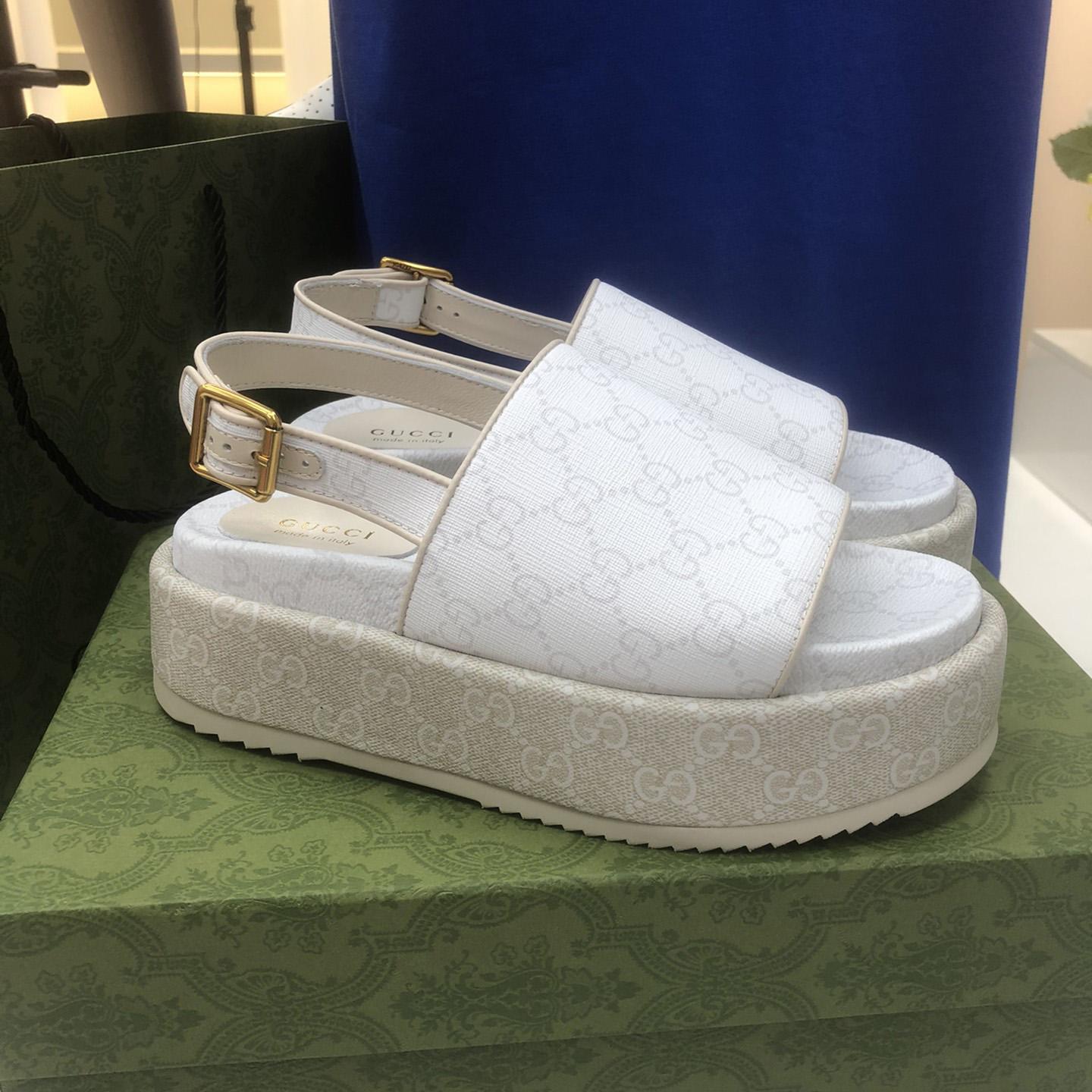 Gucci Women's Platform GG Sandal - 
