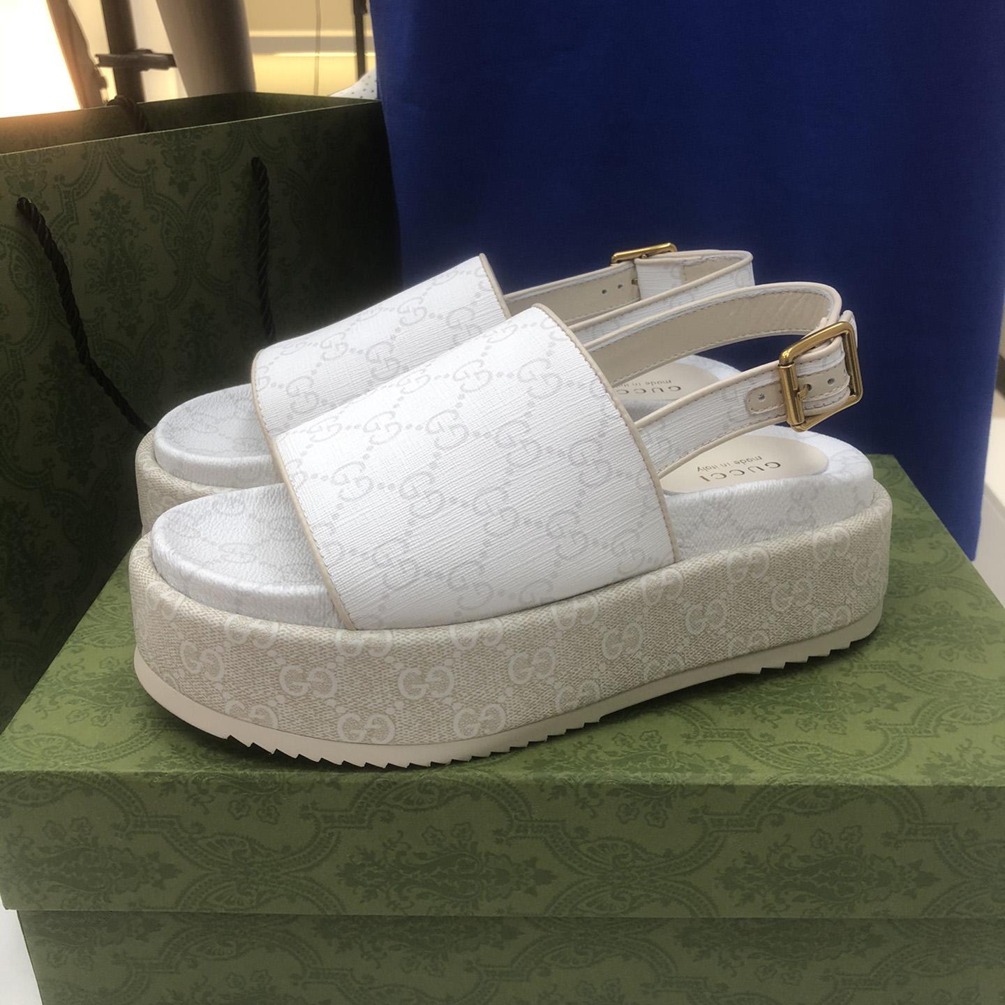 Gucci Women's Platform GG Sandal - 