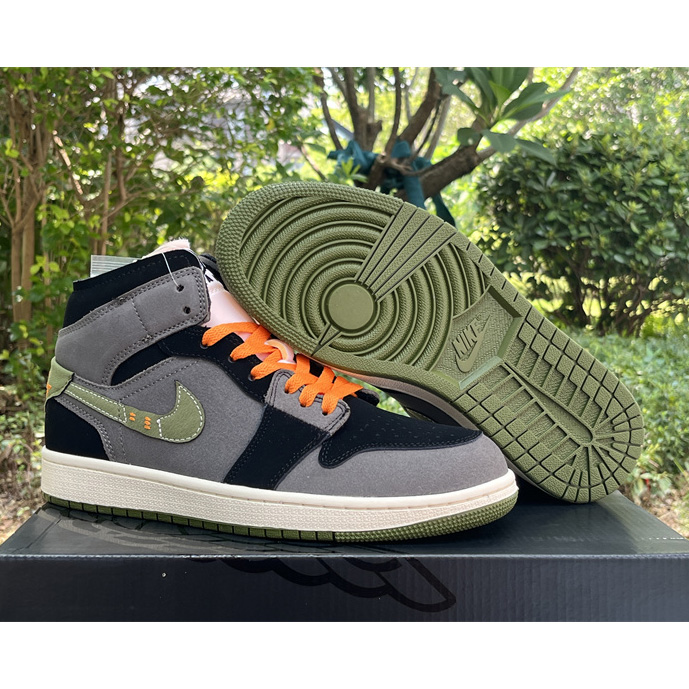 Air Jordan 1 Mid SE Craft Sneaker     FD6817-003 - DesignerGu