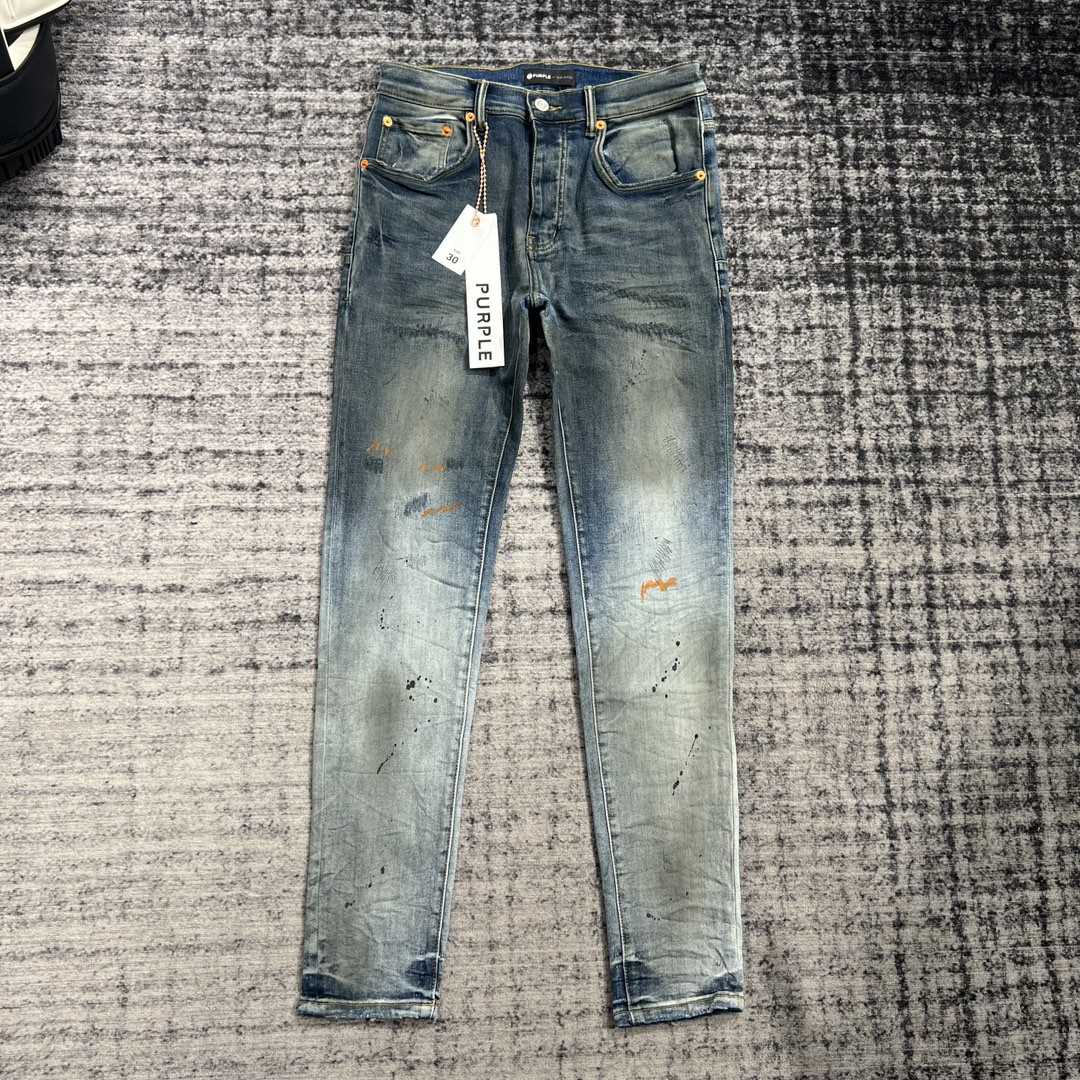Purple-Brand Slim-Fit Jeans   202332 - DesignerGu