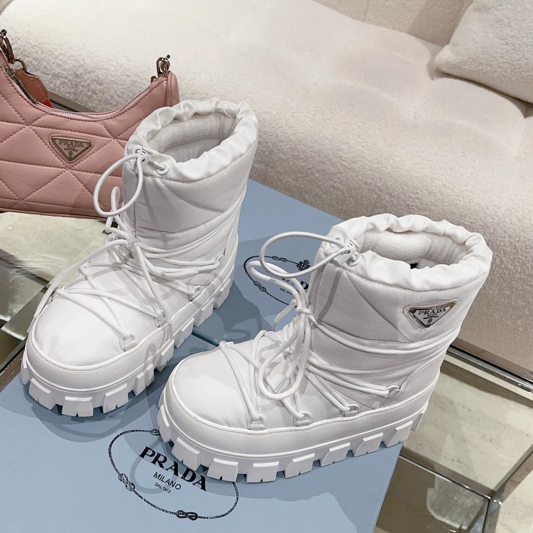 Prada Nylon Gabardine Après Ski Booties - 