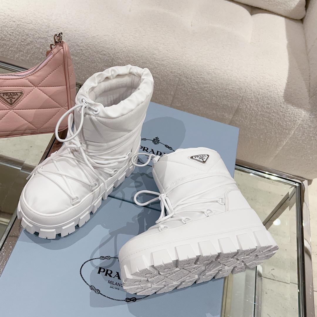 Prada Nylon Gabardine Après Ski Booties - 