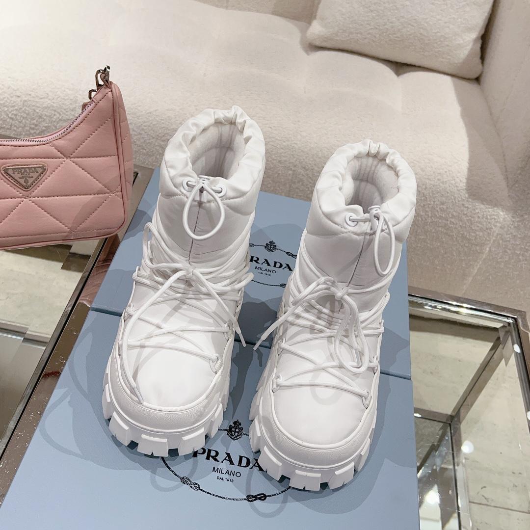 Prada Nylon Gabardine Après Ski Booties - 
