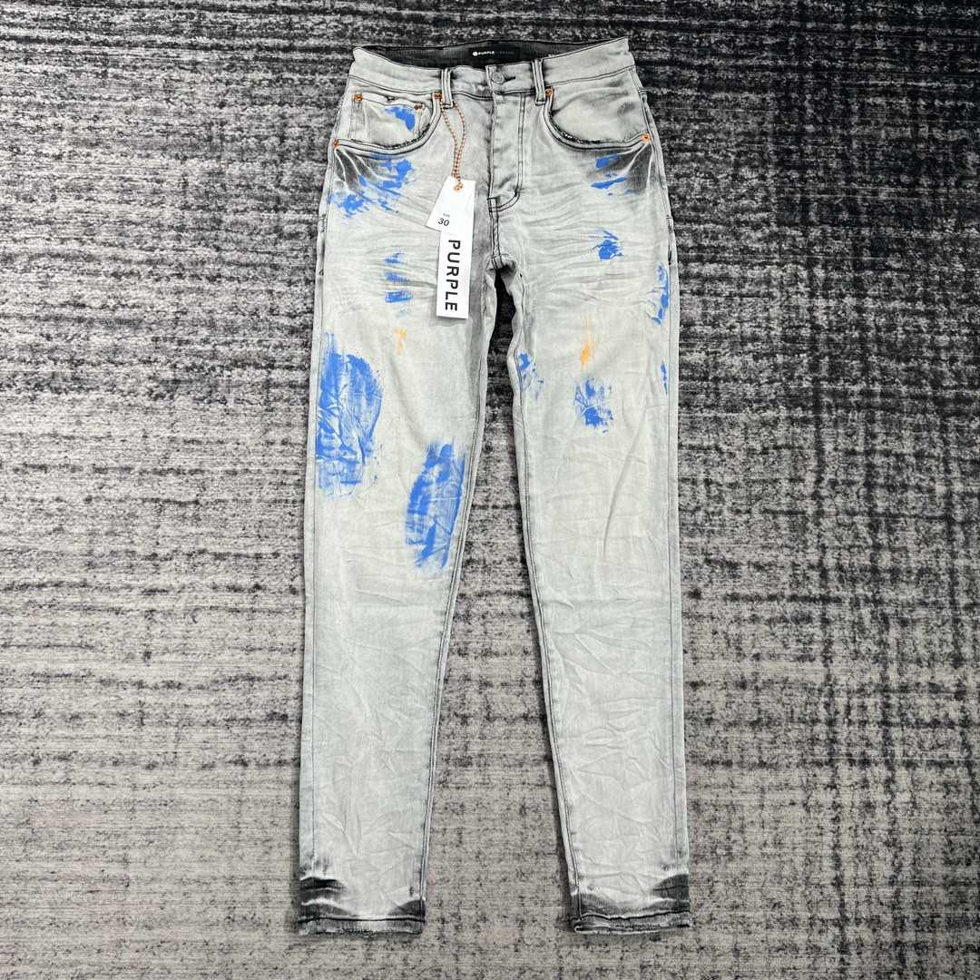 Purple-Brand Slim-Fit Jeans   202347 - DesignerGu