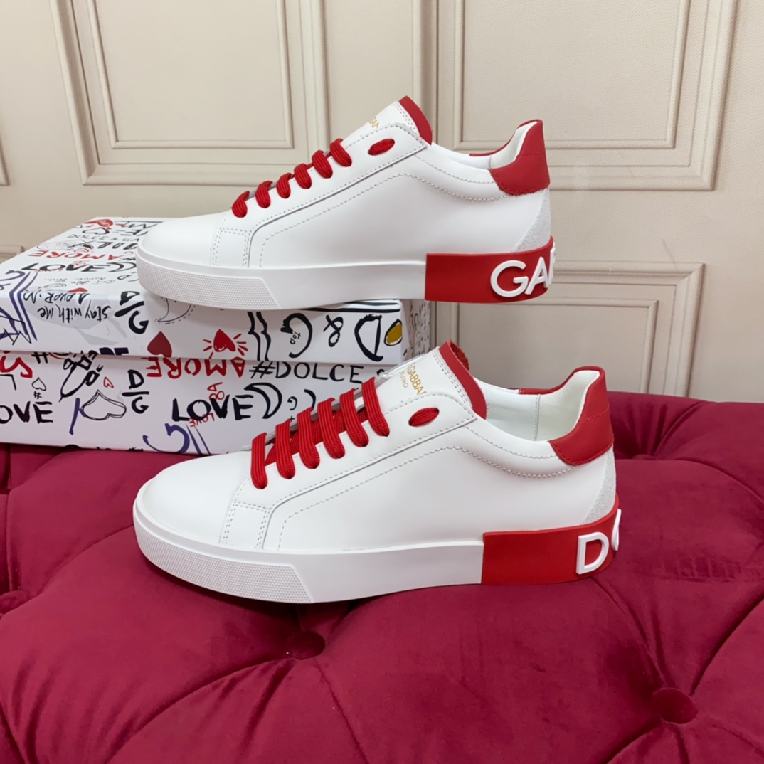 Dolce & Gabbana Calfskin Portofino Sneakers - 
