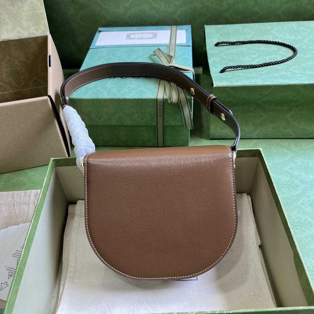 Gucci Horsebit 1955 Mini Rounded Bag (20x 13x 6cm) - 