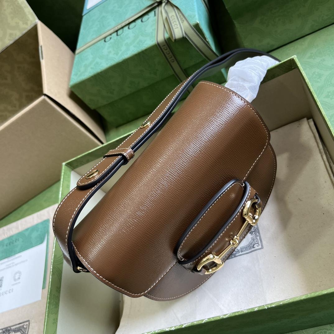 Gucci Horsebit 1955 Mini Rounded Bag (20x 13x 6cm) - 