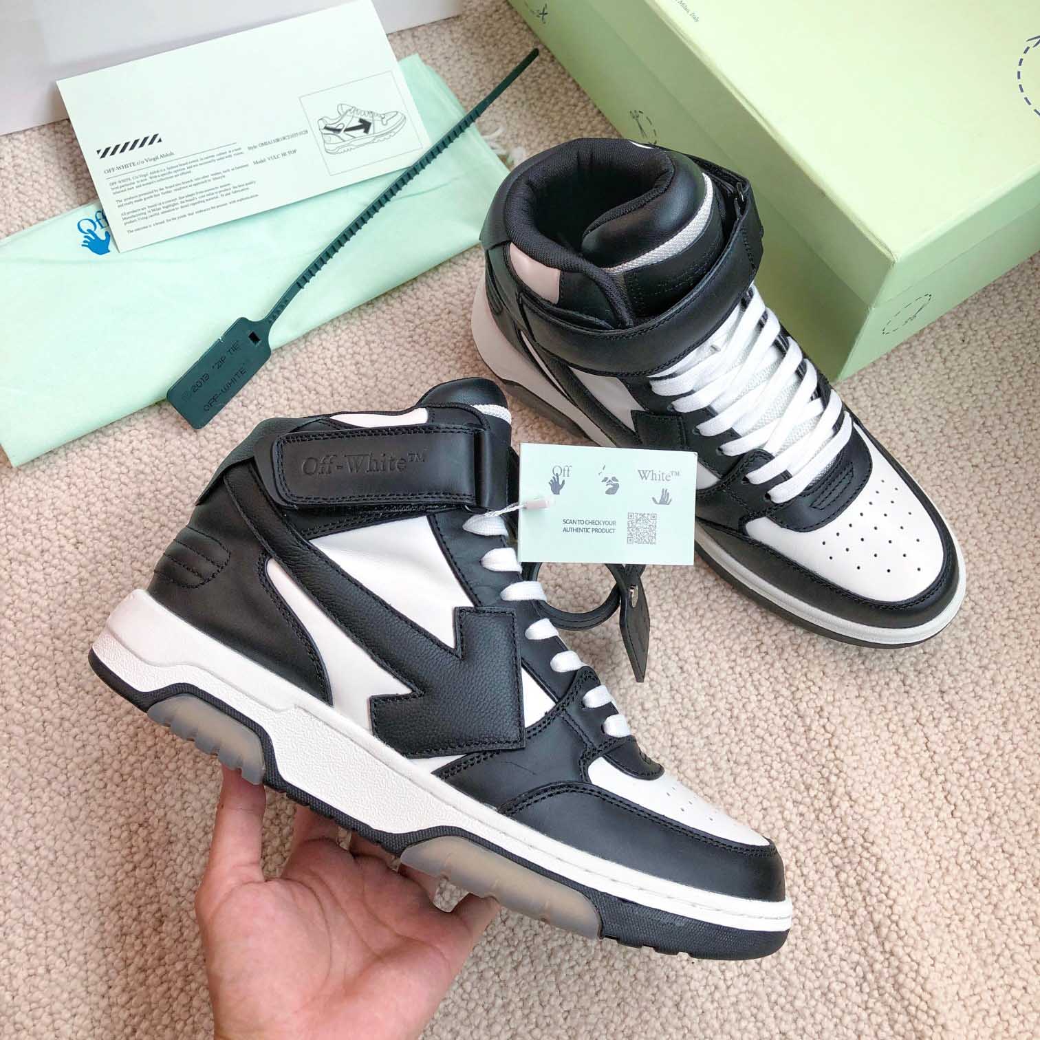 Off White Out Of Office Mid Top Sneaker - DesignerGu