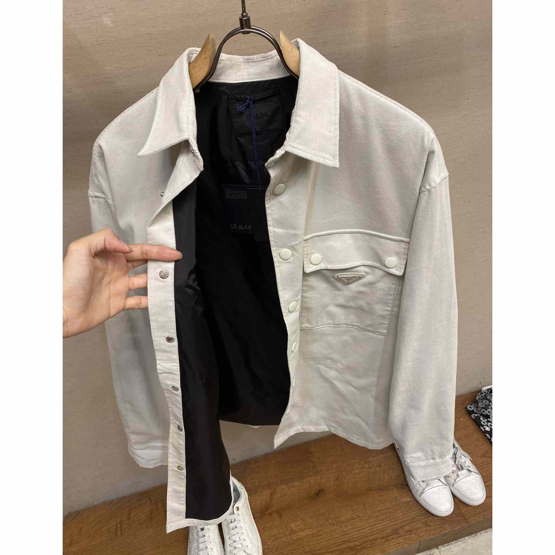 Prada Pinwale Corduroy Shirt - 