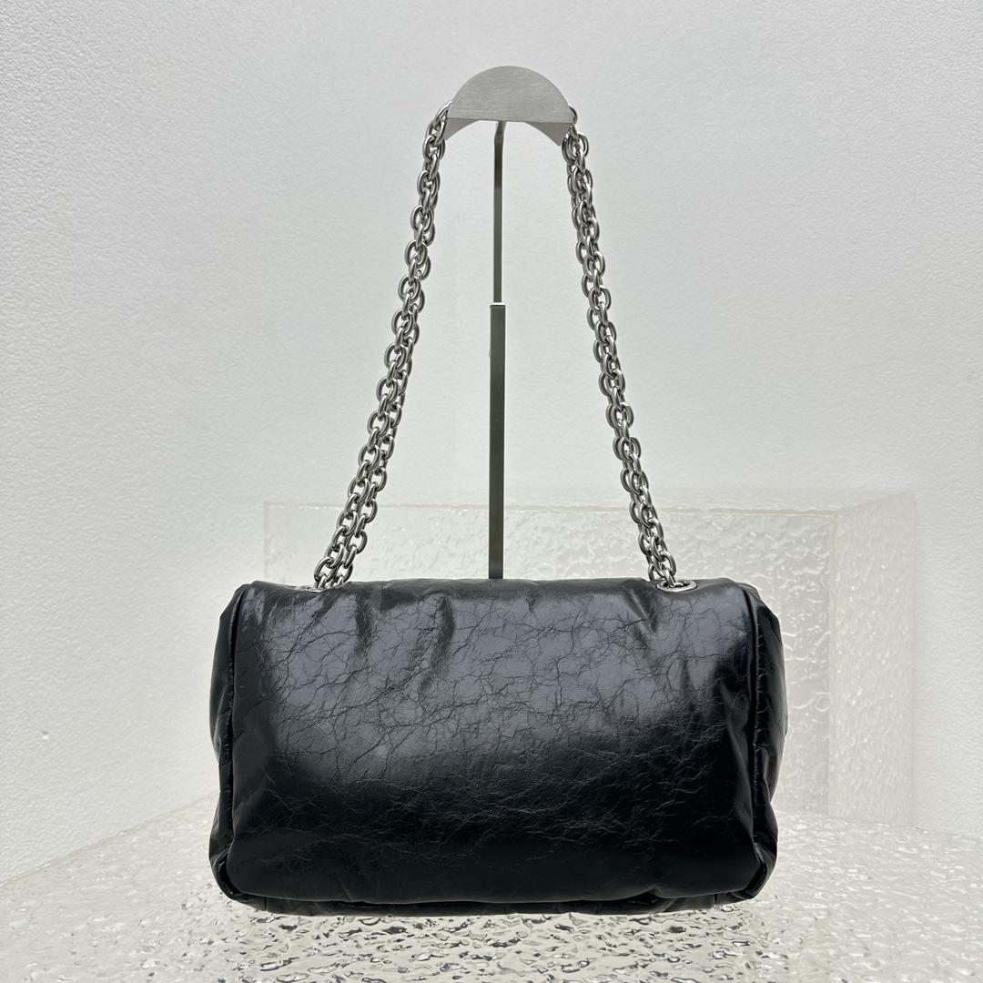 Balenciaga Monaco Small Chain Bag In Black - 
