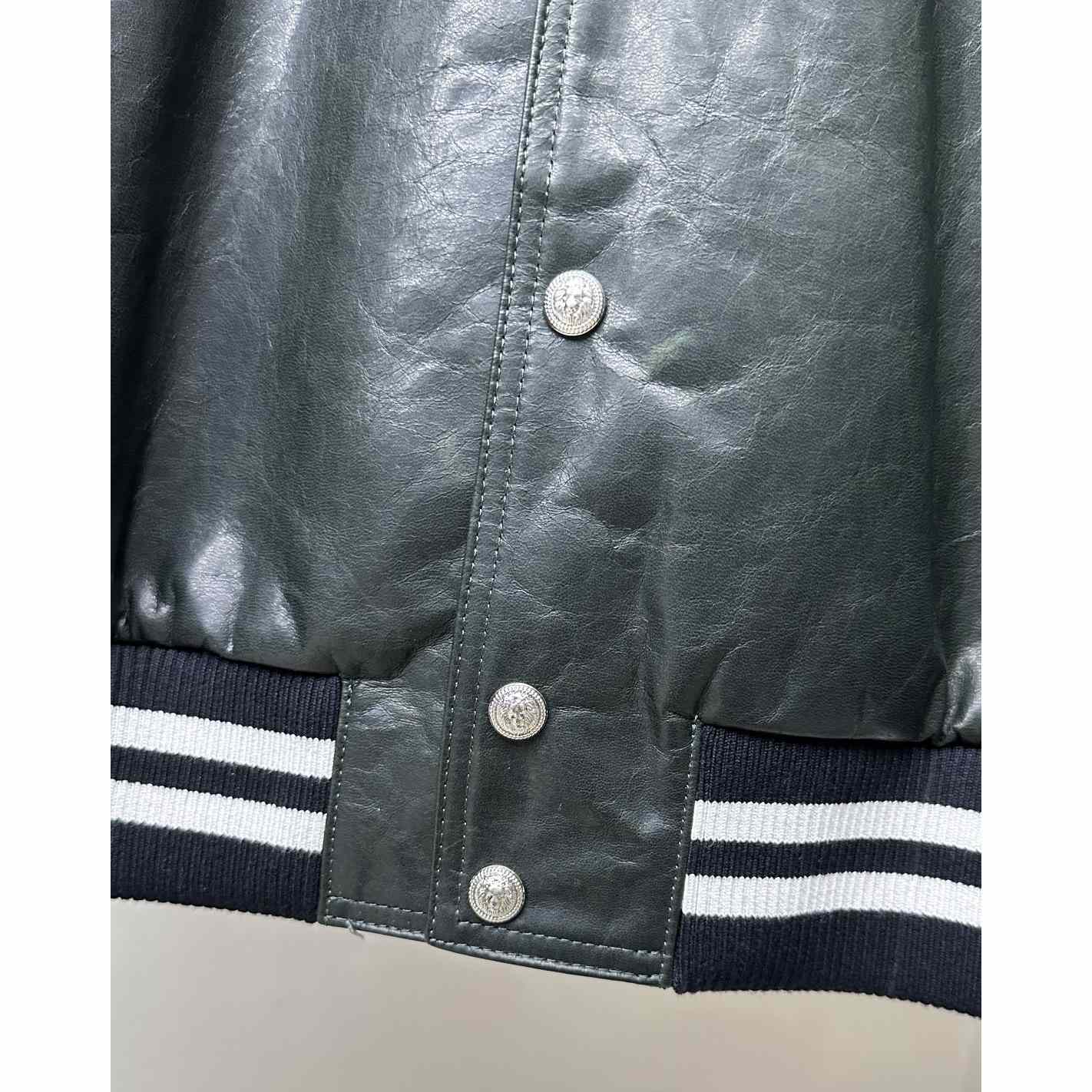 Balmain Colour-block Hooded Bomber Jacket - DesignerGu