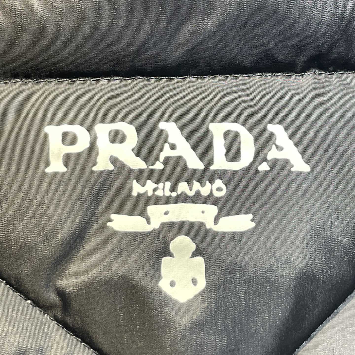 Prada Quilted Re-Nylon And Cashmere Jacket - 