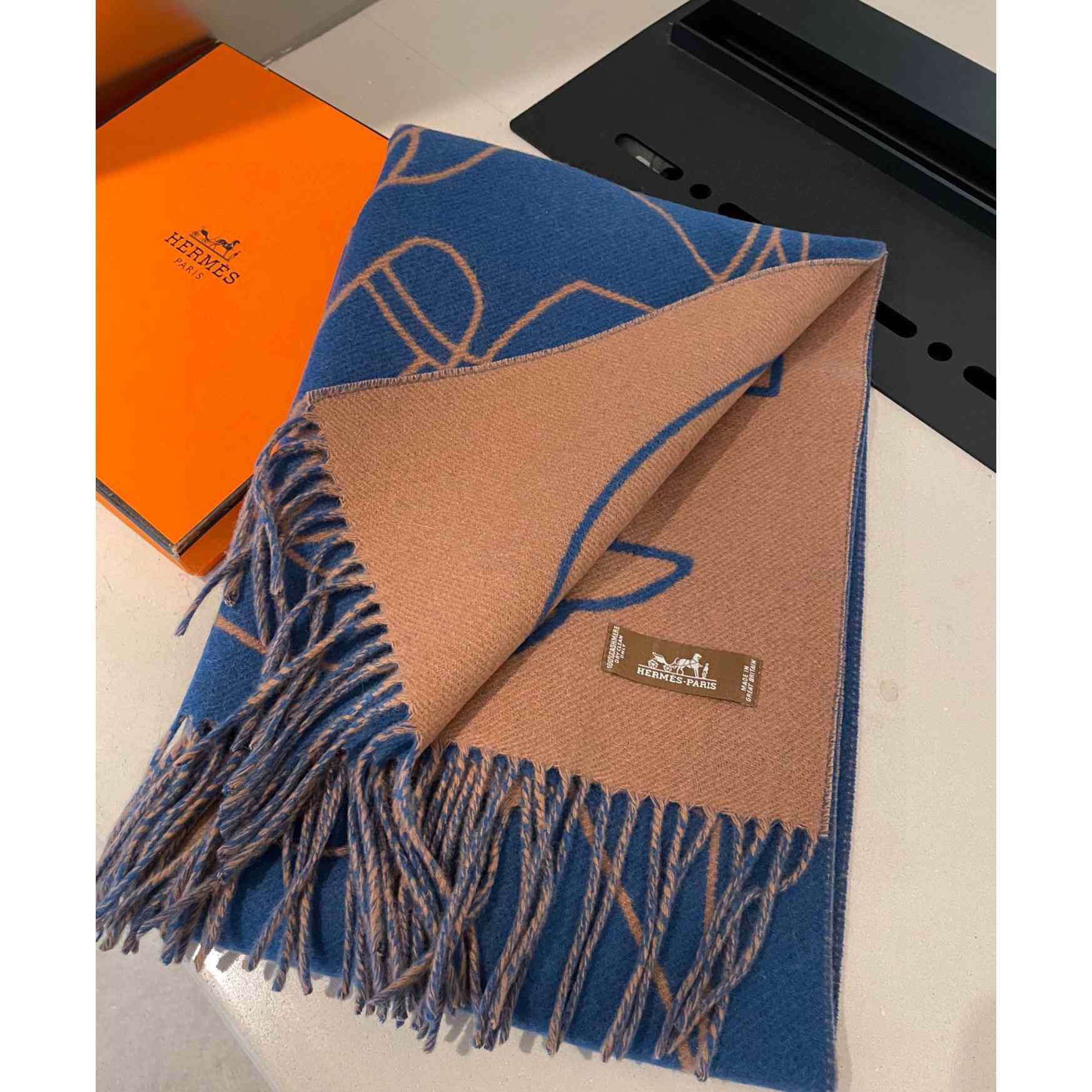 Hermes Casaque Entrelacs Equestres muffler  - 