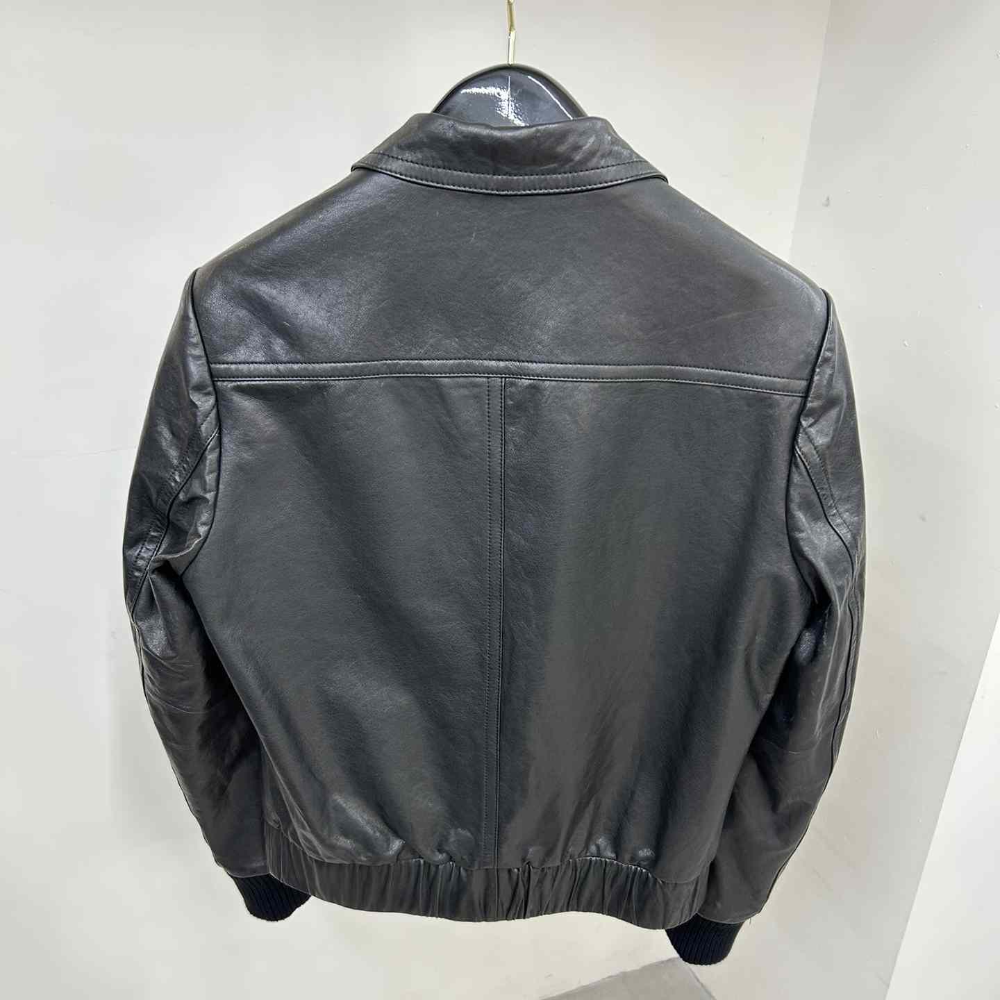 Gucci Leather Bomber Jacket - 