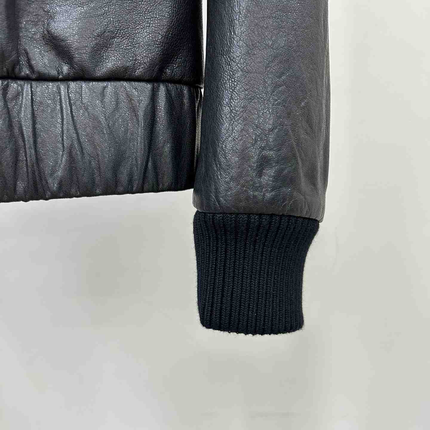 Gucci Leather Bomber Jacket - 
