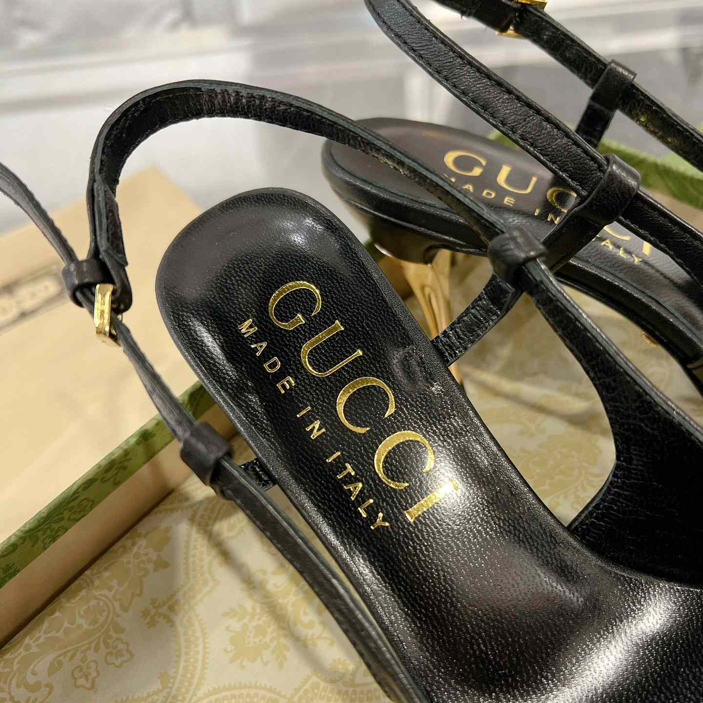 Gucci Women's Slingback Heeled Pump - 
