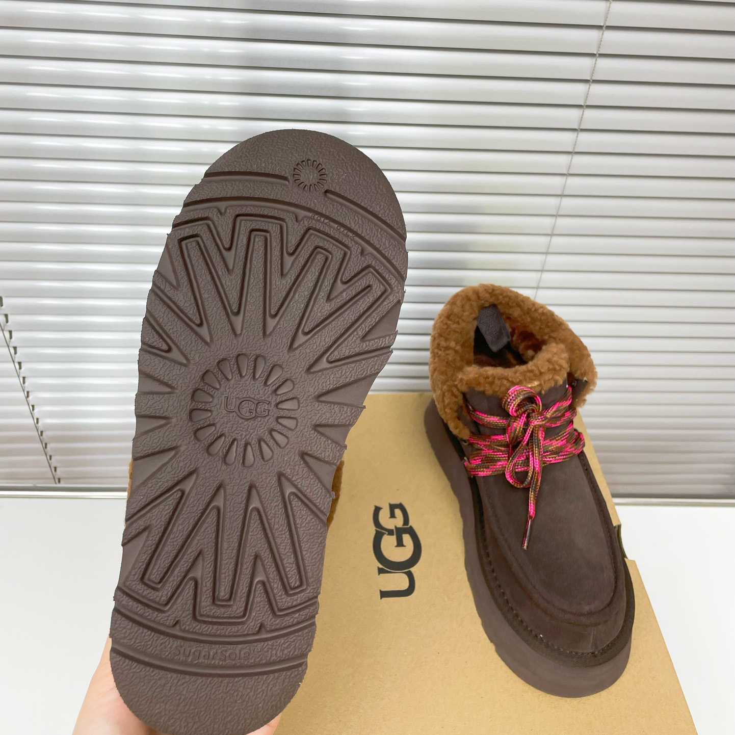 Ugg Funkarra Cabin Cuff Platform Boots - DesignerGu