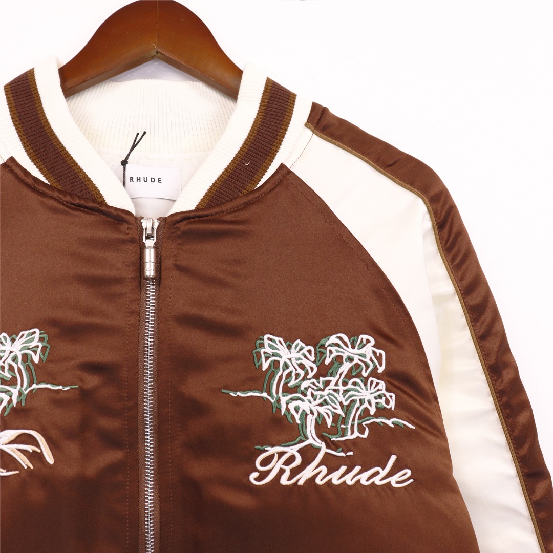 Rhude Souvenier Jacket In Brown - 