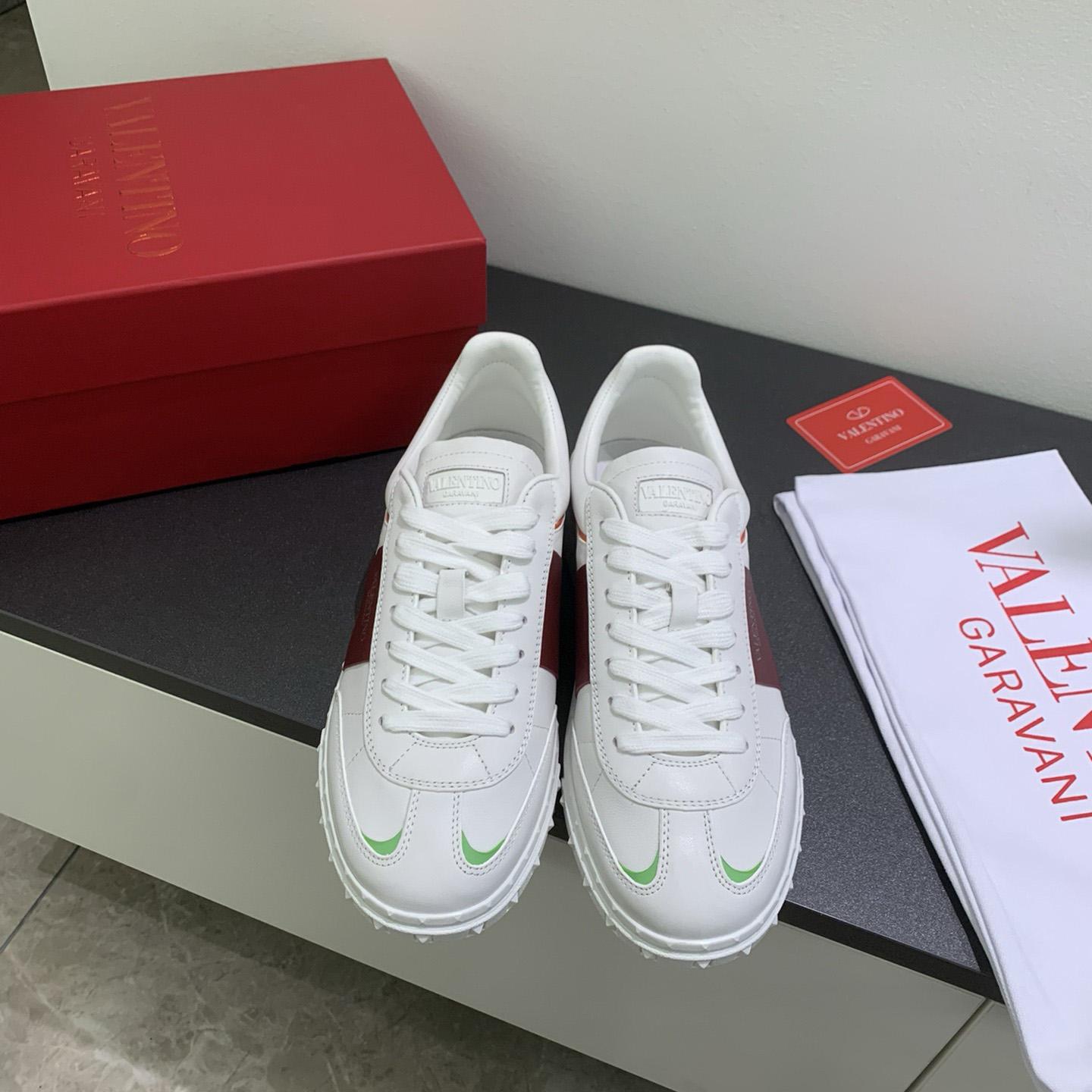 Valenti Upvillage Low Top Sneaker In Split Leather And Calfskin Nappa Leather - 