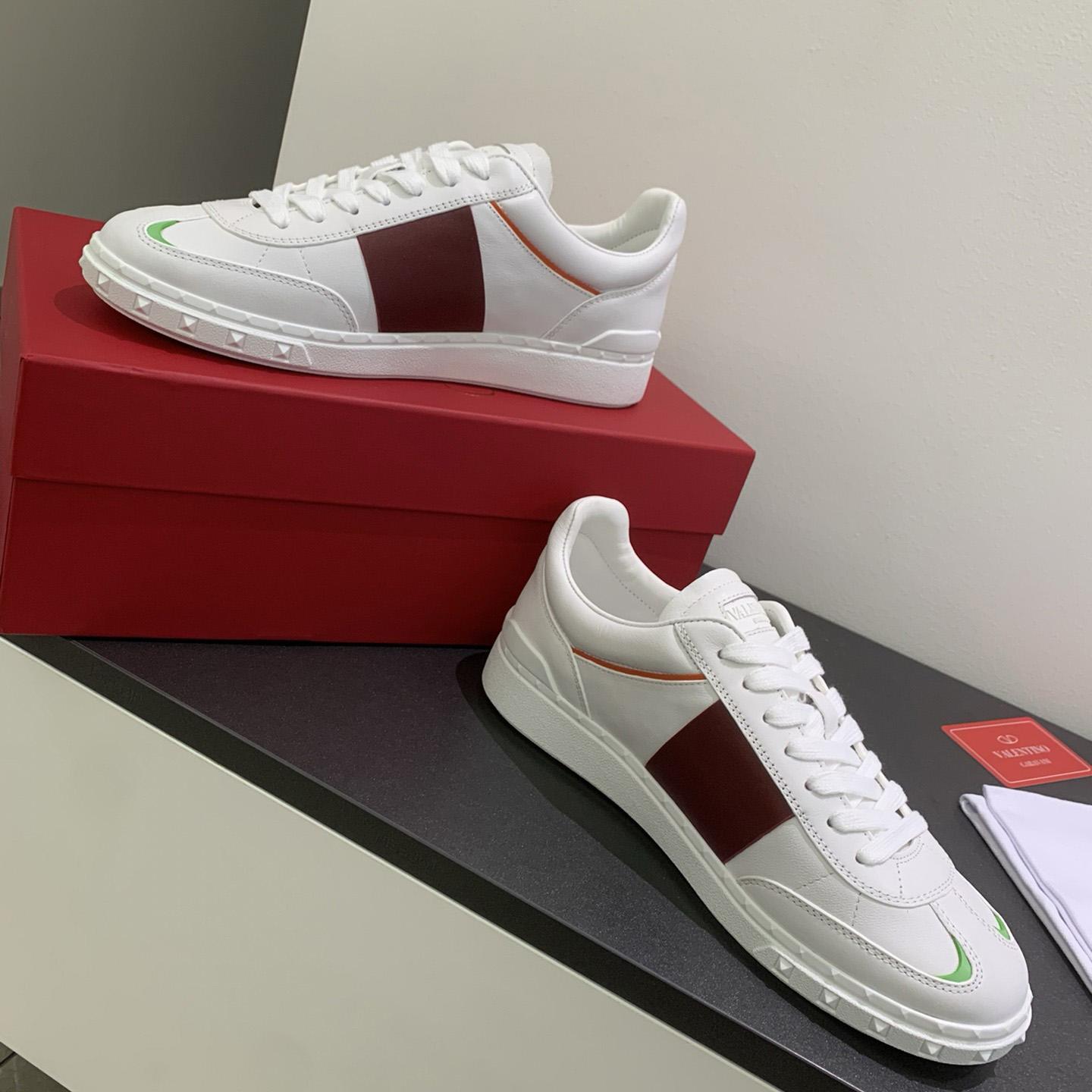 Valenti Upvillage Low Top Sneaker In Split Leather And Calfskin Nappa Leather - 