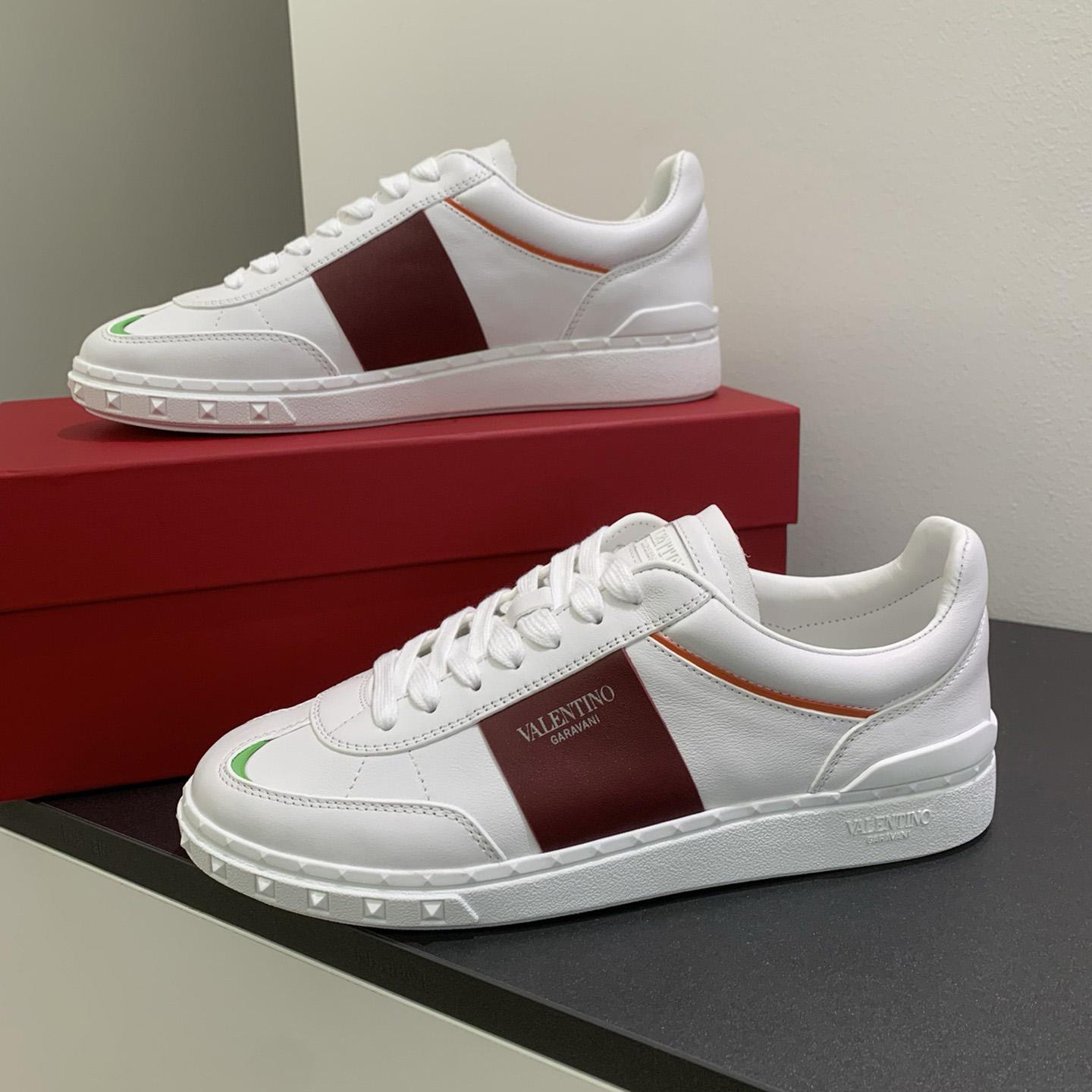 Valenti Upvillage Low Top Sneaker In Split Leather And Calfskin Nappa Leather - 