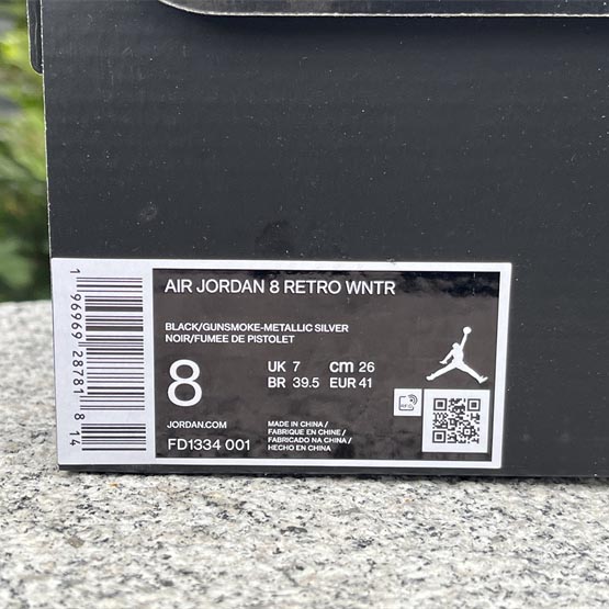 Air Jordan 8 Winterized “Gunsmoke” Sneakers      FD1334-001  - DesignerGu