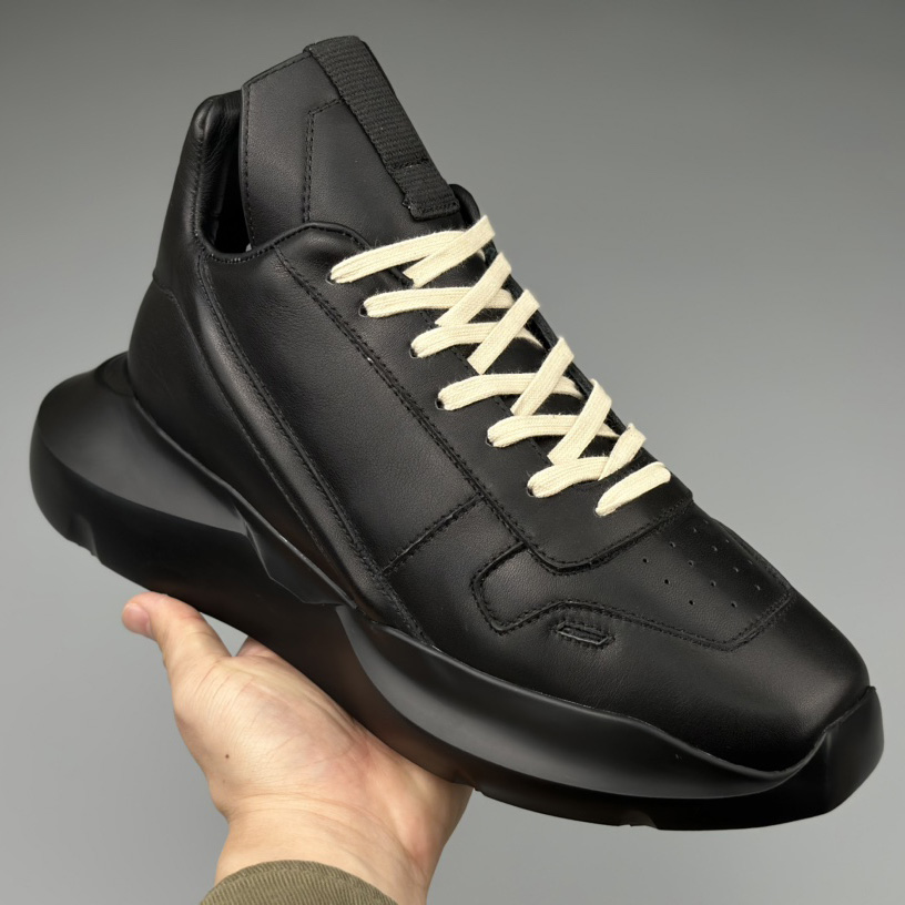 Rick Owens Geth Leather Sneakers - 